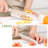 2-Piece Kitchen Knife Set Sliver Stainless Steel Santoku/Paring knife Set with Cat Patten