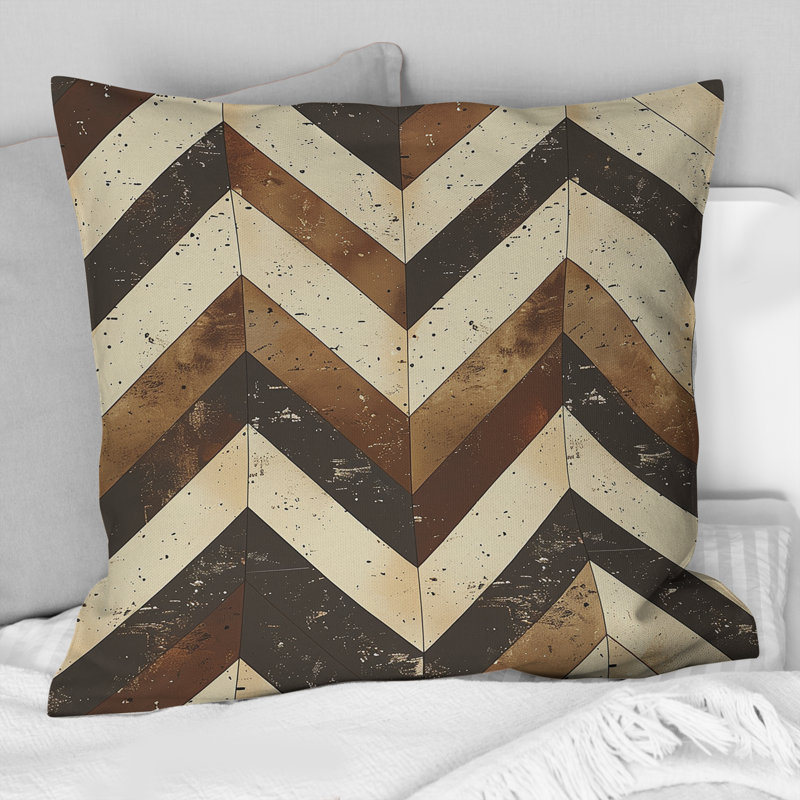 Coussin Brown, H 16 po x l 16 po