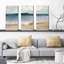 Indigo Isle - 3 Piece Wrapped Canvas Painting-1076395435