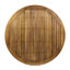 Table d'extérieur en bois de 48,22 po x 48,22 po au fini simple et moderne, 48,22 po x 48,22 po