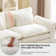 Praylow 120” Comfy Cloud Couch U Shaped Sectional Sofa with Two Ottomans