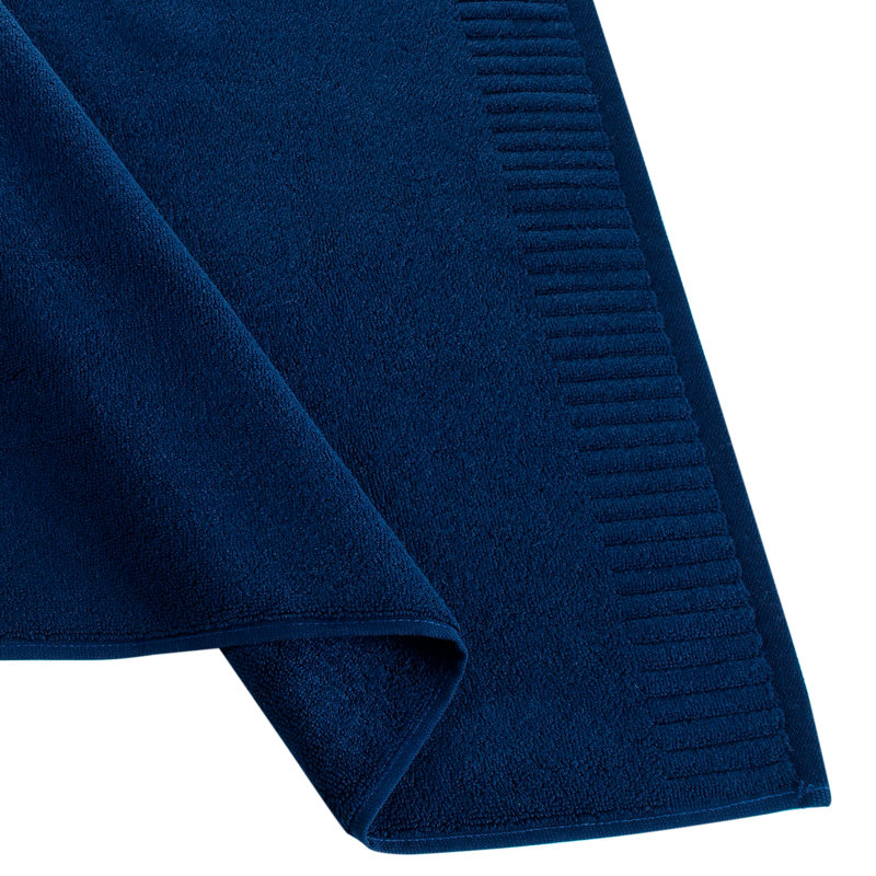 Cotton Bath Mat, Navy