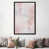 Toile avec cadre gris