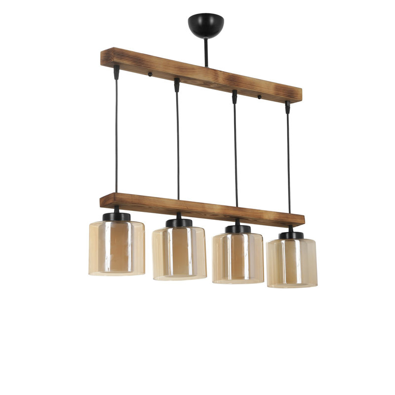 Weakley 4 - Light Kitchen Island Pendant, Light Brown