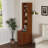 End Table With 3 Drawers, Corner Table With 4 Open Shelves, Tall Side Table For Bedroom And Corner