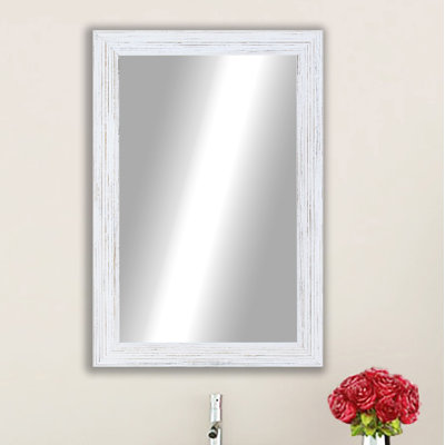 Levon Solid Wood Flat Wall Mirror