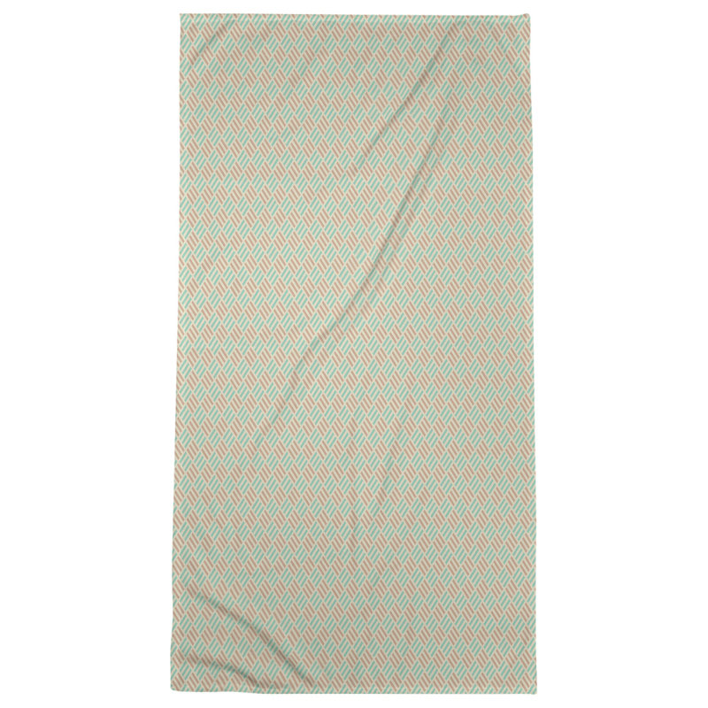 Katelyn Elizabeth Bath Towel, Teal/Orange