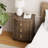 Elegant 3-Drawer Nightstand With Gold Leaf Handles-1019778030