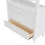 Lit mezzanine simple avec tiroirs et bureau, lit mezzanine en bois avec tablettes - blanc
