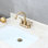 Robinet de salle de bain central avec ensemble de bonde