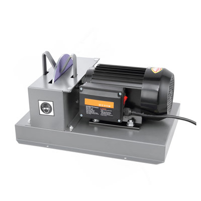Affûteur de lame de tondeuse à gazon, meuleuse de tondeuse à gazon 2 / 3HP 500W avec meule en céramique de 7 pouces, puissante machine d'affûtage de tondeuse à banc pour les pales à levage élevé / bas, les pales Gator, les pales plates