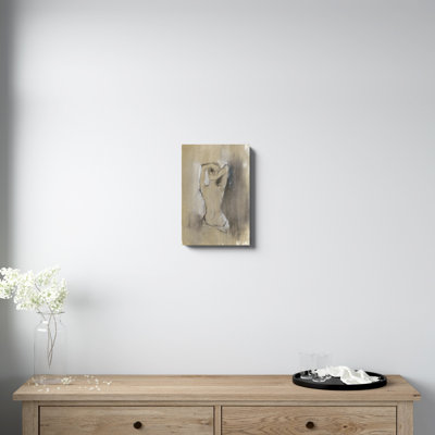 Contemporary Draped Figure I by Ethan Harper Contemporary Figurative Graphic Art with Mounting Hardware
