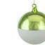 Ornement boule de Noël en verre blanc mat 3,5 "3,5"-52386216