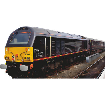 H32066 British Royal Train Great Britain Transport Cargo Cardboard Cutout Standee Standup Stand In