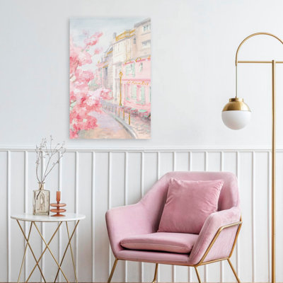 Art turquoise et balcon Paris II pastel