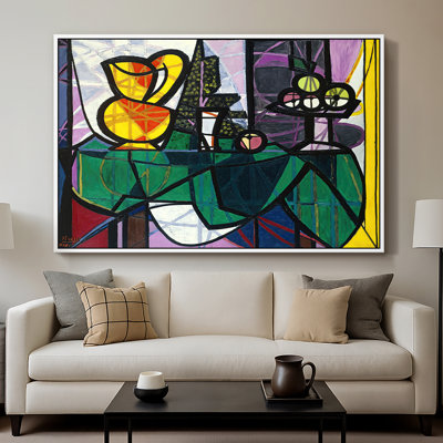 Pichet et bol de fruits, 1931 - Pablo Picasso, toile tendue avec châssis