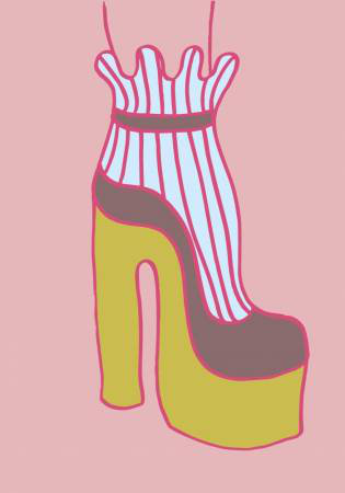 Heel 02, 76.2 cm H x 50.8 cm W