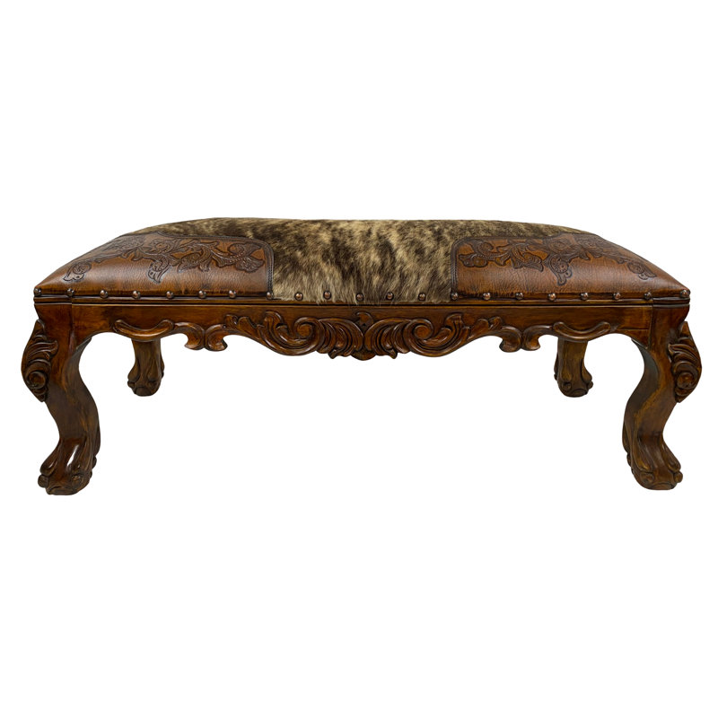 Aminah Upholstered Bench, Rust