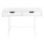 Bureau d'ordinateur, bureau personnel, ordinateur portable, tiroirs de rangement, L 48 po, travail, stratifié, métal, moderne-1374667244
