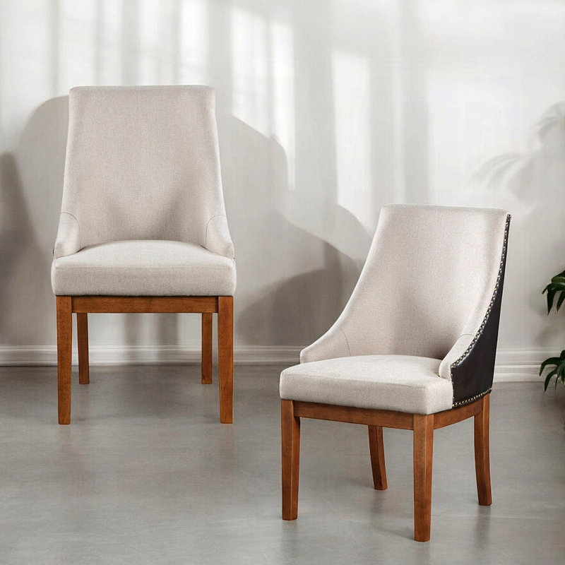 Ensemble de 2 chaises rembourrées Traditional Luxury