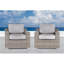 Chaise de patio avec coussins 2