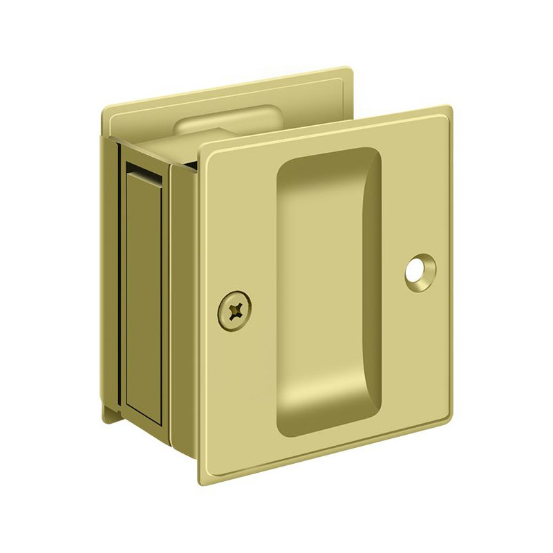Pocket Door Hardware, Polished Brass