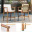 Tabourets de bar d'extérieur avec coussin