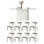 Simple and practical oval dining table and chair
