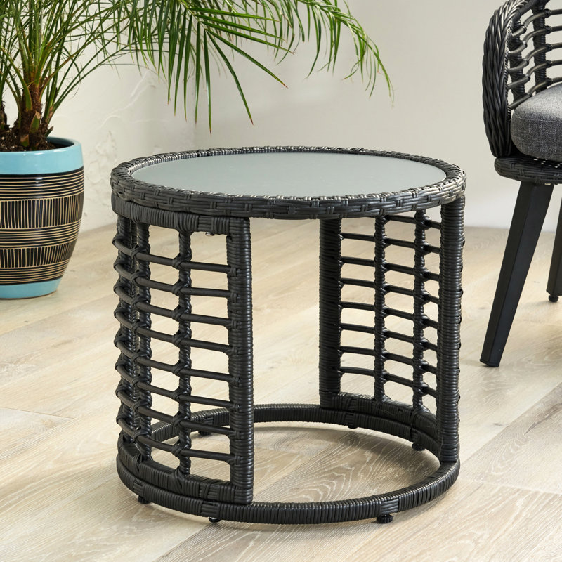Table d'appoint - élément gris, profondeur de 17,83 po x largeur 16,38 po, table de comptoir à boissons, l 17,93 po de largeur, H 11,98 lb, bureau de placement