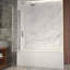 Porte de baignoire pliante sans cadre avec verre transparent l 42 po x H 55 po Flora-110468945