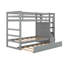 Lit superposé simple au-dessus de simple avec lit gigogne Janneli Kids-744549264