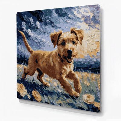 Dogs Silky Terrier Grey Metal Wall Art