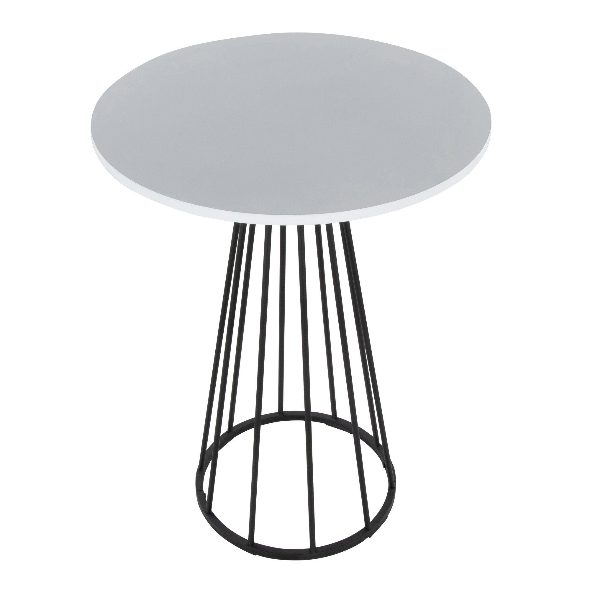 Canary Cosmo Counter Table, Black, White, 36"