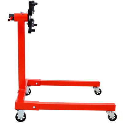 Engine Stand, 1500 LBS Motor Stand With 4 Wheels, 360 Degree Rotating Head & 4 Adjustable Arms,Metal Engine Holder For Garage, Auto Repair, Red