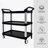 Three-Layer Thickened Plastic Mobile Tool Cart