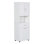 Grande armoire de salle de bain avec panier à linge, grand panier à linge inclinable et armoire de rangement supérieure