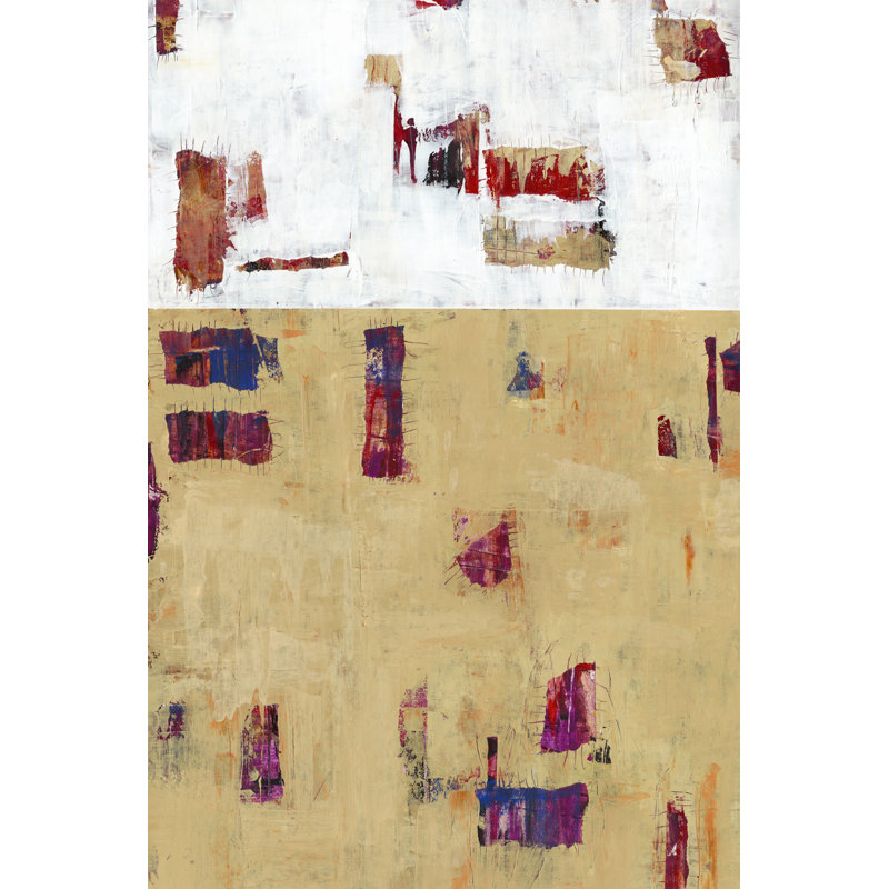 Patches III - Wrapped Canvas Painting, 46cm H x 30cm W x 3.8cm D