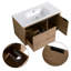 Jenziel 35.6'' Single Bathroom Vanity with Acrylic Top-1320761159