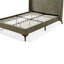 CARMER UPHOLSTERED BED FRAME KING OLIVE