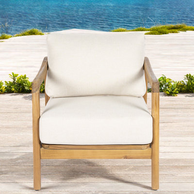 Comfort Patio Lounge Chairs, Acacia Wood Rope Modern Deck Seating