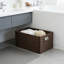 Panier de rangement en rotin tissé à la main, boîte de rangement tissée pour l'organisation à la maison, bac de rangement décoratif pour le salon, la chambre à coucher, le placard, la bibliothèque