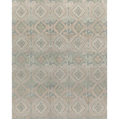 Contemporary Geometric Area Rug in Blue