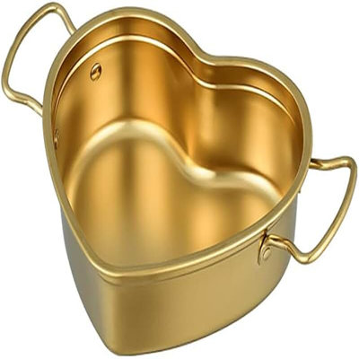 Heart-Shaped Stainless Steel Ramen and Soup Pot