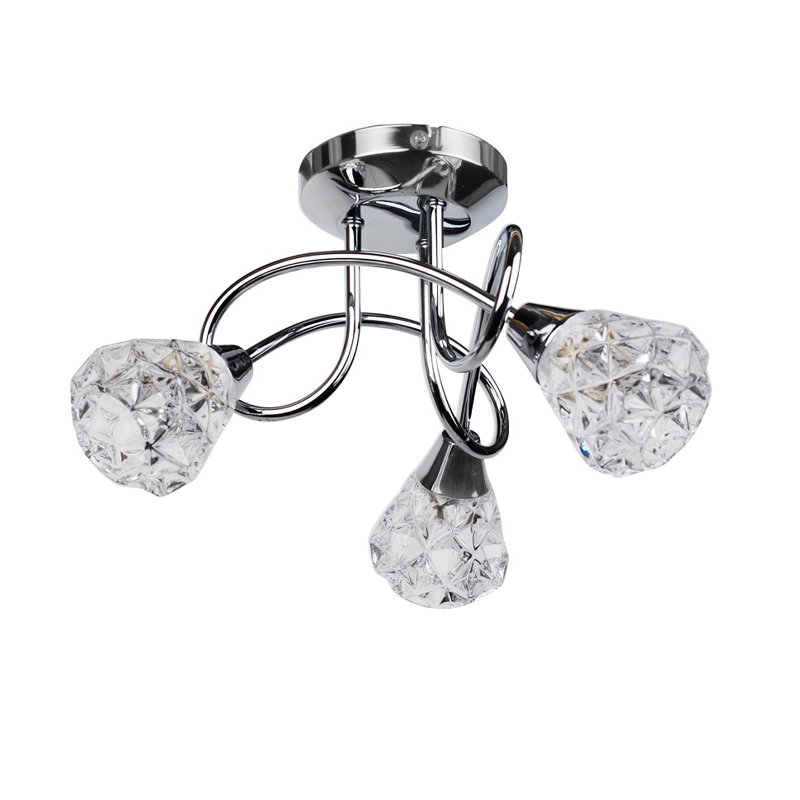 Glass Semi Flush Mount