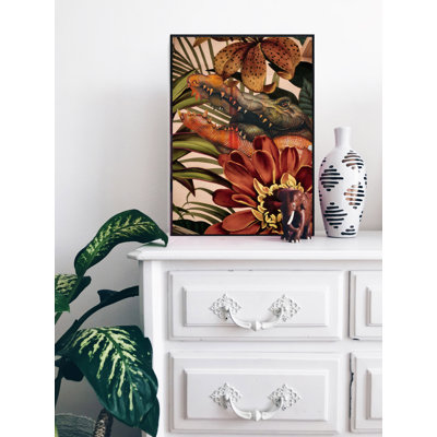 Crocodille by Anna Wilczopolska-Jasik - Single Picture Frame Print