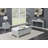 Gillian Square End Table Silver And Clear Mirror