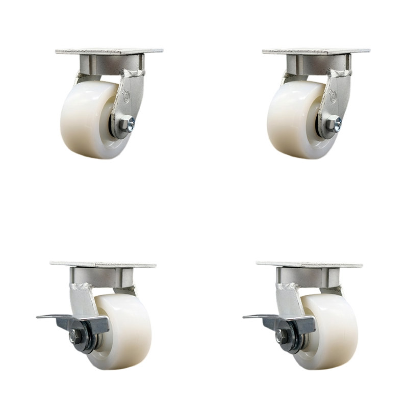 Kingpinle Swivel Caster Set with 2