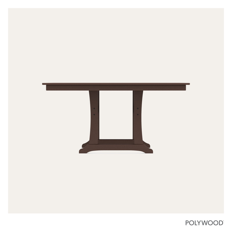 Nautical Trestle 59" Dining Table, Mahogany