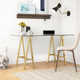 Tigerlily Glass Desk