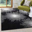 Tapis noir en laine touffeté à la main Amier-1457385879